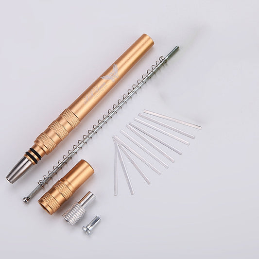 MM VWAN Magic Hairdressing Eyebrow Trimming Engraving Pen Scoring Stainless Steel Razor, Golden, Red, Silver, Blue
