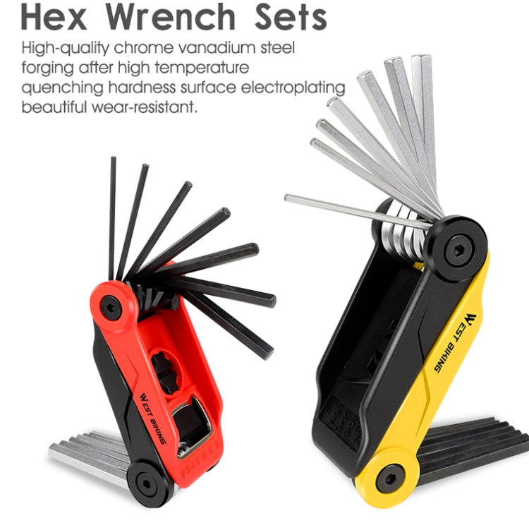West Biking 16 In 1 Bicycle Repair Tool Multi-Function Wrench Hex Tool Riding Equipment
