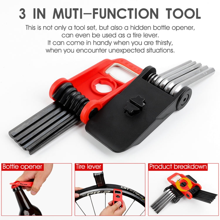 West Biking 16 In 1 Bicycle Repair Tool Multi-Function Wrench Hex Tool Riding Equipment