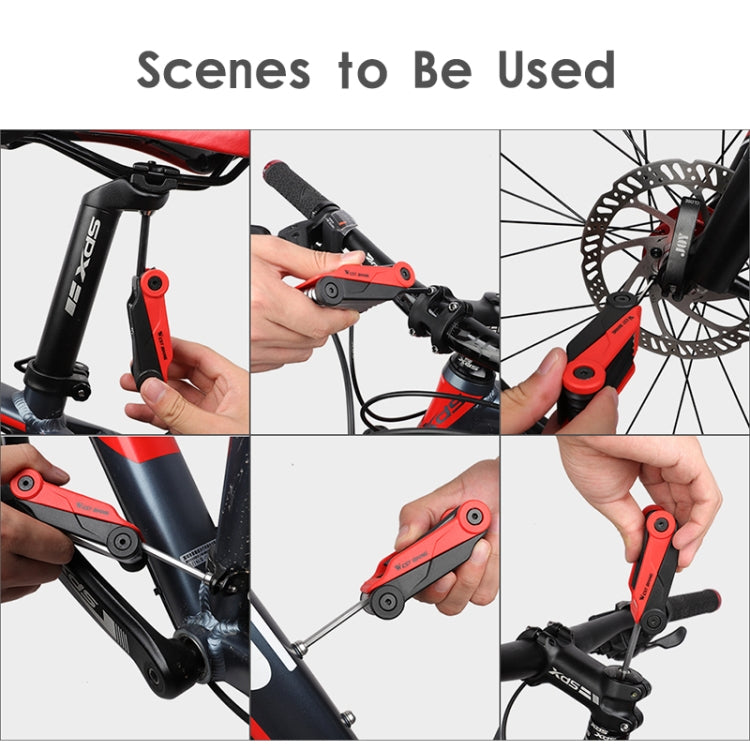 West Biking 16 In 1 Bicycle Repair Tool Multi-Function Wrench Hex Tool Riding Equipment