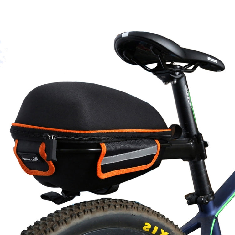 West Biking  Bicycle Shelf Mountain Road Bike Big Capacity Bag Riding Shelf Hard Shell Tail Bag  With Rain Cover