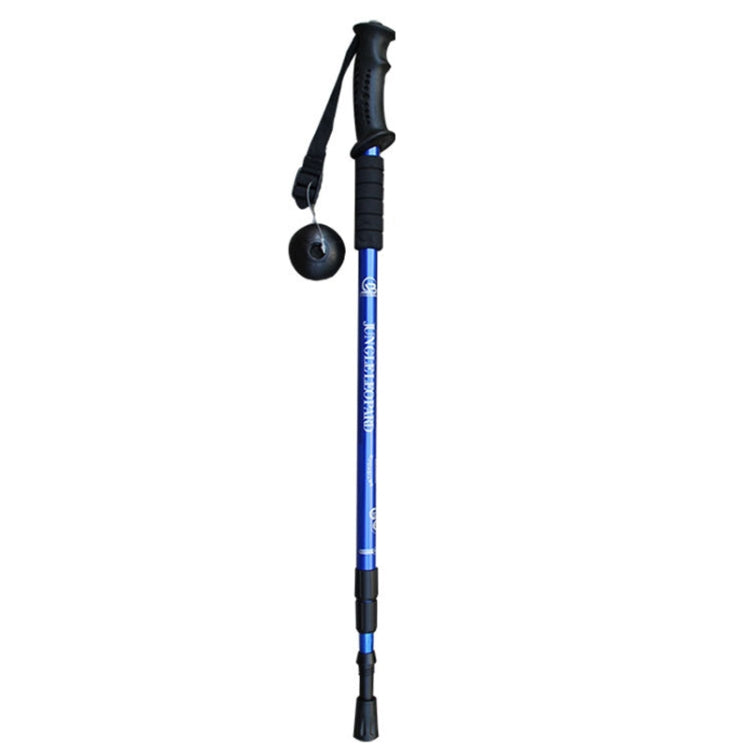 JUNGLELEOPARD 3-Section Straight Handle Aluminum Trekking Pole Multifunctional Walking Hand Crutches