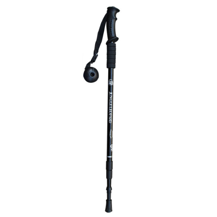 JUNGLELEOPARD 3-Section Straight Handle Aluminum Trekking Pole Multifunctional Walking Hand Crutches