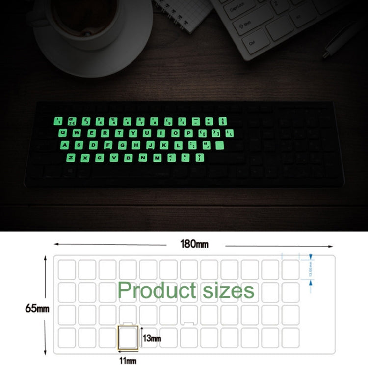 3 PCS Luminous Keyboard Stickers Notebook Desktop Computer Keyboard Stickers