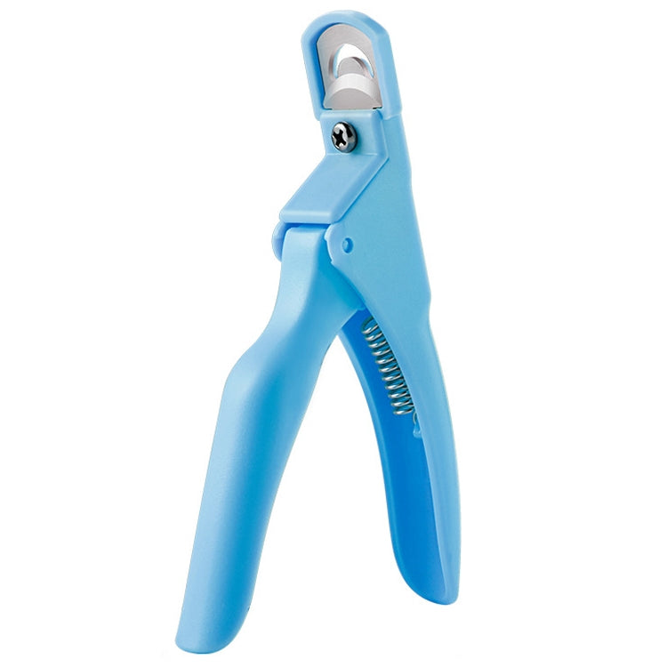 Nail Scissors U-Shaped Scissors DIY French Nail Fake Nail Scissors, Specification: Light Blue