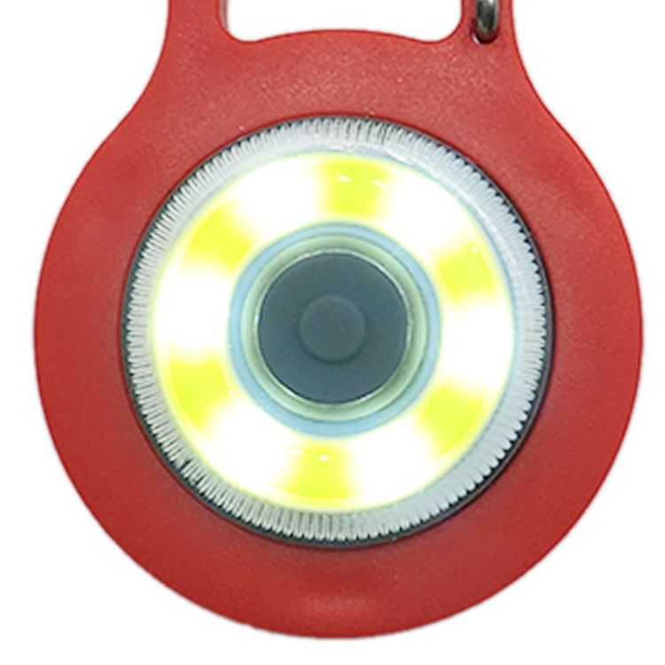 3 PCS Mini Carabiner COB Flashlight Outdoor Portable Keychain Night Fishing Light Random Colour Delivery