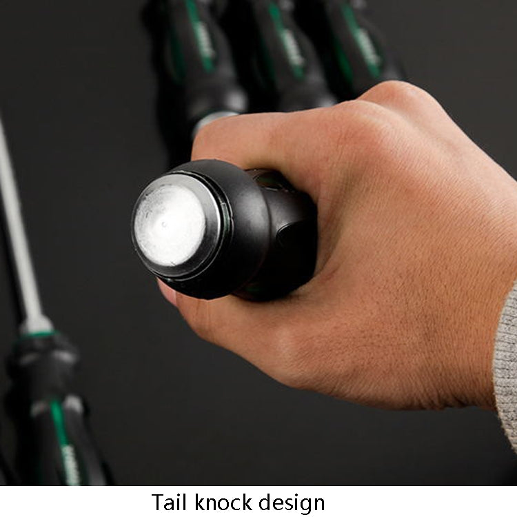 7 PCS / Set Knocking Screwdriver Oil-Resistant Through-Core Screwdriver Home Auto Repair Screwdriver, Color Random Deilvery