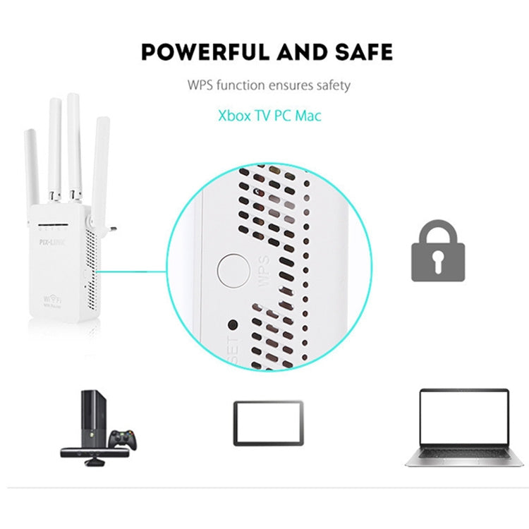 PIX-LINK LV-WR09 300Mbps WiFi Range Extender Repeater Mini Router