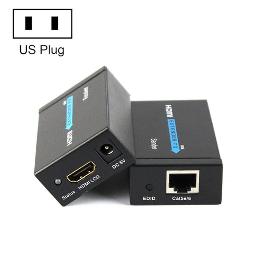 HDY-60 For HDMI to RJ45 60m Extender Single Network Cable to For HDMI Signal Amplifier