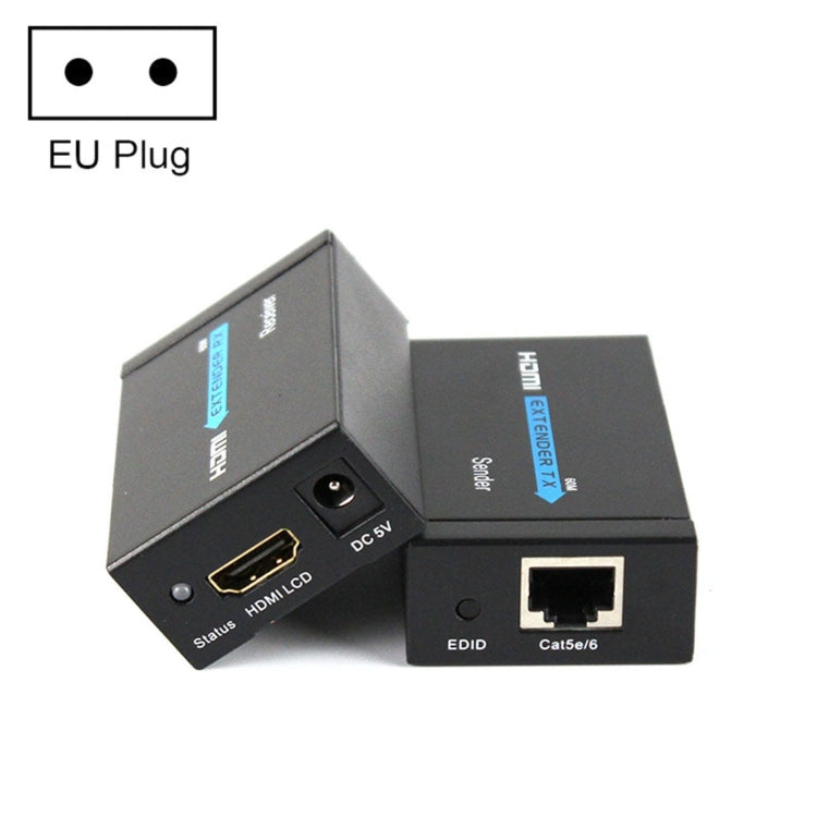 HDY-60 For HDMI to RJ45 60m Extender Single Network Cable to For HDMI Signal Amplifier