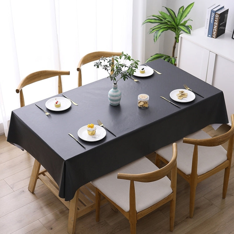 Solid Color PVC Waterproof Oil-Proof And Scald-Proof Disposable Tablecloth