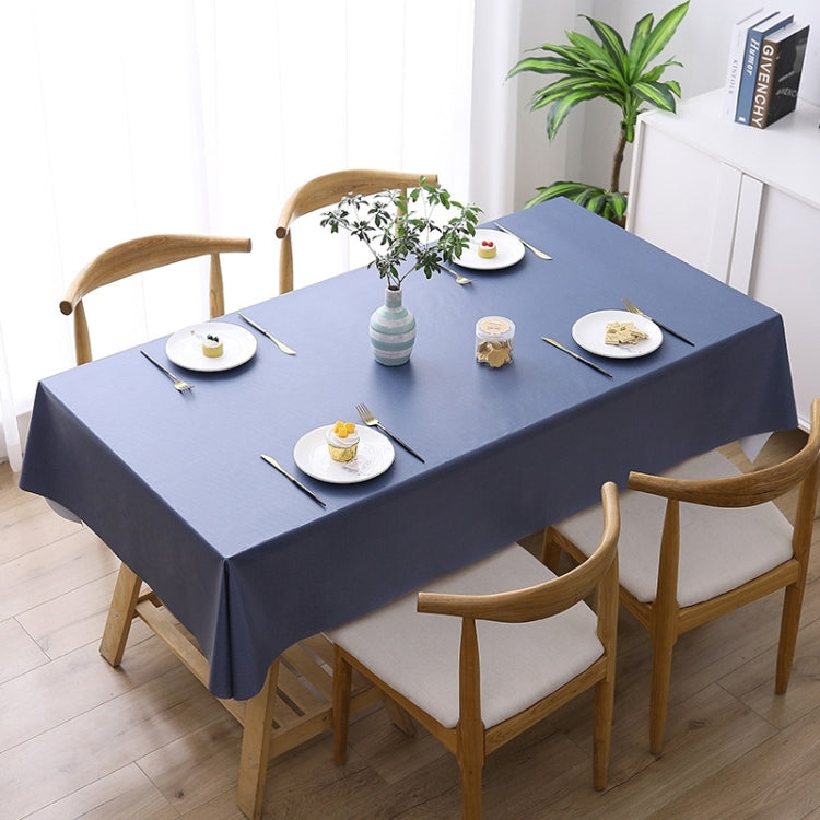 Solid Color PVC Waterproof Oil-Proof And Scald-Proof Disposable Tablecloth