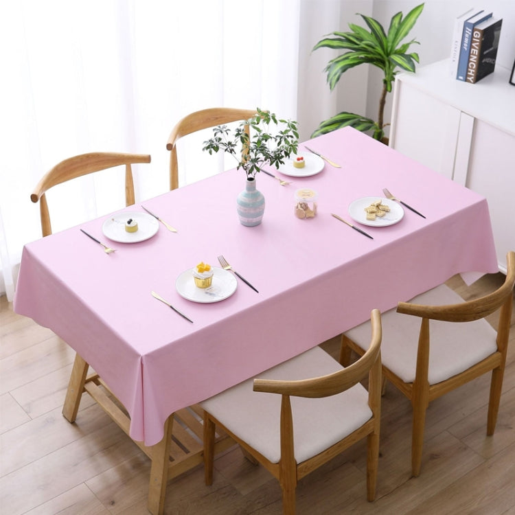 Solid Color PVC Waterproof Oil-Proof And Scald-Proof Disposable Tablecloth