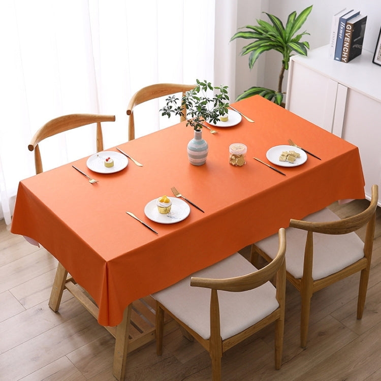 Solid Color PVC Waterproof Oil-Proof And Scald-Proof Disposable Tablecloth