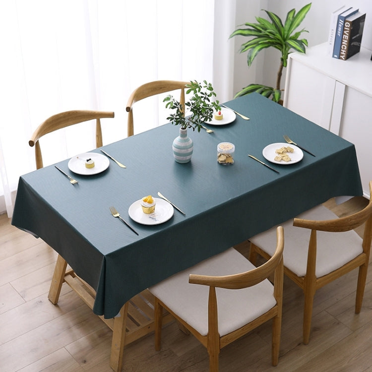 Solid Color PVC Waterproof Oil-Proof And Scald-Proof Disposable Tablecloth