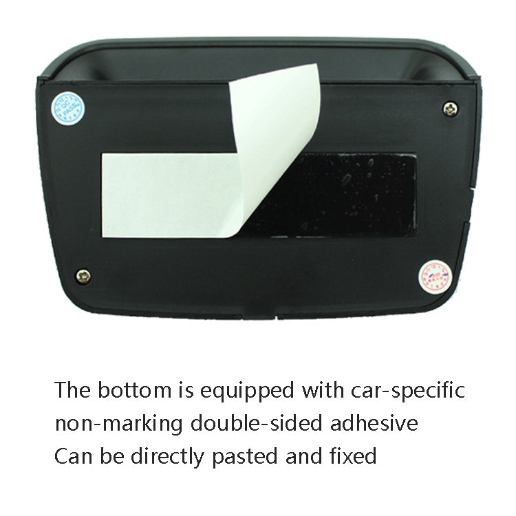 Solar Night Light Car Clock Automotive Electronic Clock Temperature