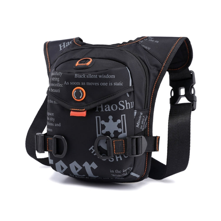 HaoShuai 5126 Outdoor Riding Leg Bag Multifunctional Sports Men Chest Bag Portable Waist Bag Messenger Bag
