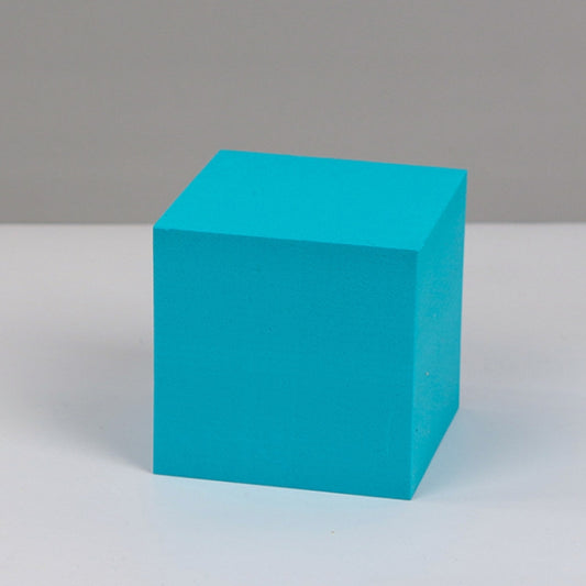 8 PCS Geometric Cube Photo Props Decorative Ornaments Photography Platform, Colour: 5 x 5 x 5cm Small White Square, Small Lake Blue Square, Large Lake Blue Square, Small Lake Blue Rectangular, Large Lake Blue Rectangular, Small Lake Blue Cylinder