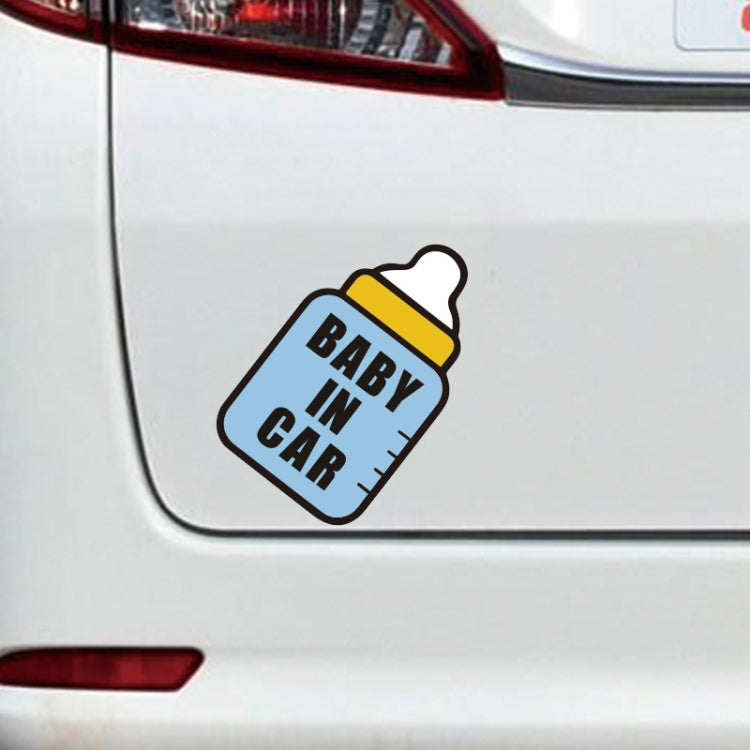 10 PCS There Is A Baby In The Car Stickers Warning Stickers Style: