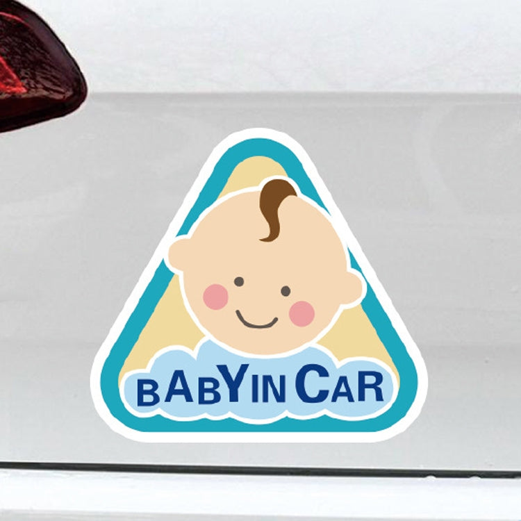 10 PCS There Is A Baby In The Car Stickers Warning Stickers Style: