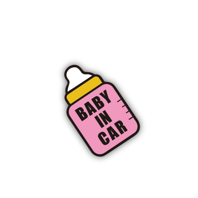 10 PCS There Is A Baby In The Car Stickers Warning Stickers Style: