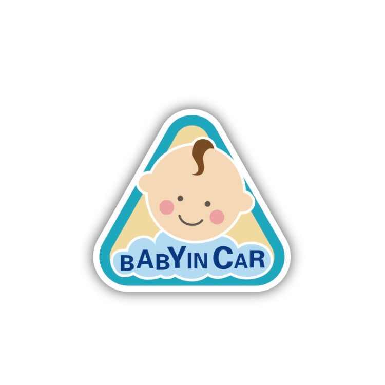 10 PCS There Is A Baby In The Car Stickers Warning Stickers Style: