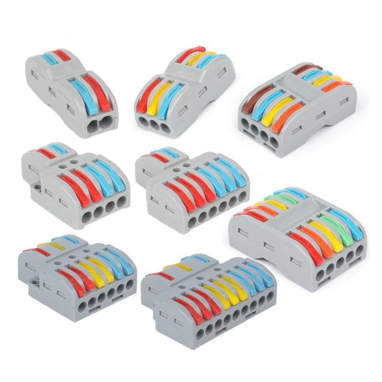 SPL-2 2 In 3 Out Colorful Quick Line Terminal Multi-Function Dismantling Wire Connection Terminal