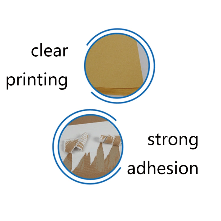 GYNP8081 100 PCS Laser Inkjet Mark Sticker A4 Kraft Paper Self-Adhesive Printing Paper