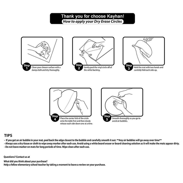 Erasable PVC Round Self-Adhesive Message Board Children Drawing Teaching Blackboard Sticker Color Random Delivery