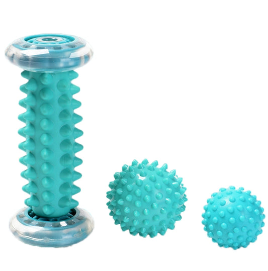 Massage Ball Plantar Fascia Ball Muscle Relaxation Fitness Ball Hand Holding Ball,Style:, Set 1, Foot Massage Wheel, Set 2, Yellow Foot Bottom + Tattoo 7cm 2