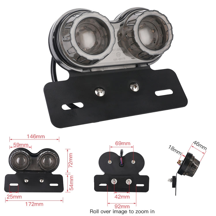 Motorcycle Modified Retro LED Integrated Rear Taillight Brake Light