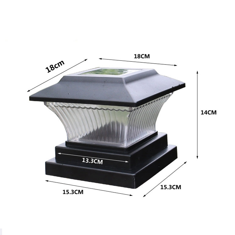 Outdoor Solar Column Lamp IP44 Waterproof Garden Fence Light Solar Street Lamp