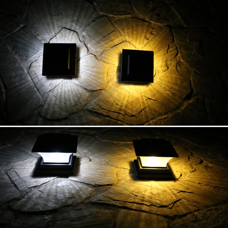 Outdoor Solar Column Lamp IP44 Waterproof Garden Fence Light Solar Street Lamp