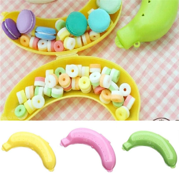 2 PCS Cute 3 Colors Fruit Banana Protector Box Lunch Container Storage Box  for Kids