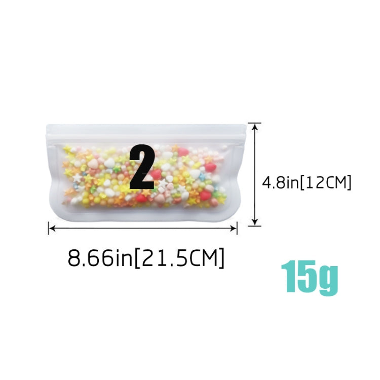 Translucent Frosted PEVA Food Preservation Bag Refrigerator Food Storage Bag Self-Sealing Food Bag