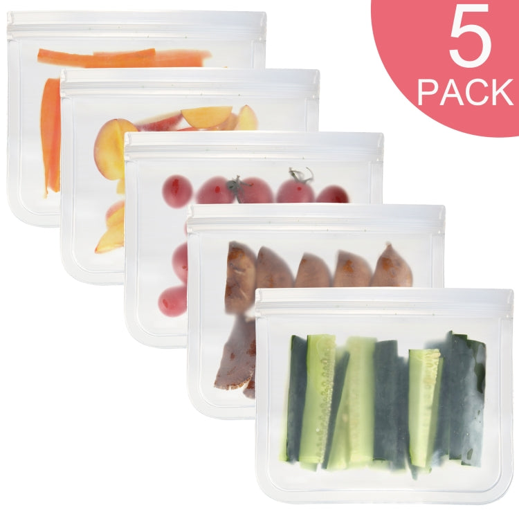Translucent Frosted PEVA Food Preservation Bag Refrigerator Food Storage Bag Self-Sealing Food Bag