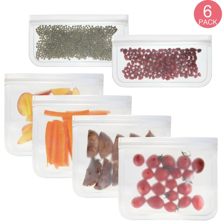 Translucent Frosted PEVA Food Preservation Bag Refrigerator Food Storage Bag Self-Sealing Food Bag