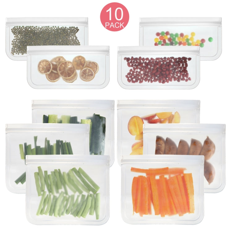 Translucent Frosted PEVA Food Preservation Bag Refrigerator Food Storage Bag Self-Sealing Food Bag