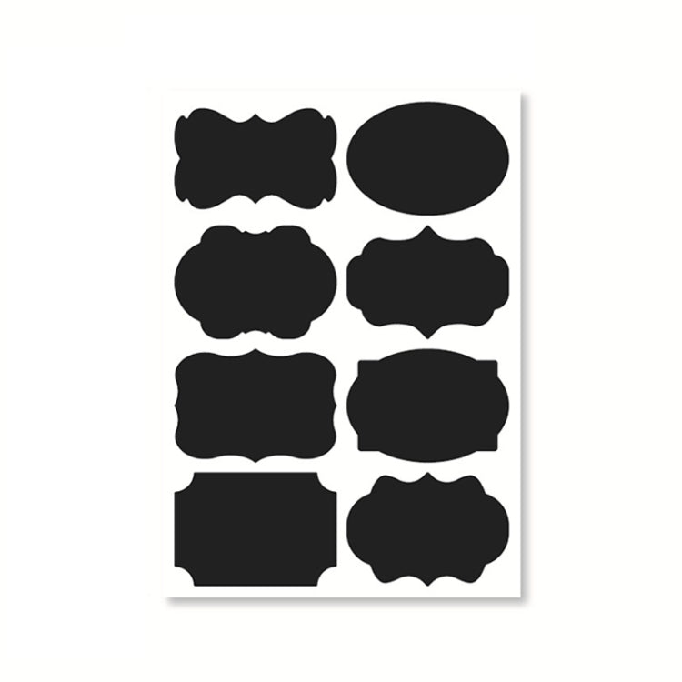 50 Sets Erasable Waterproof Removable Bottle Can PVC Blackboard Sticker