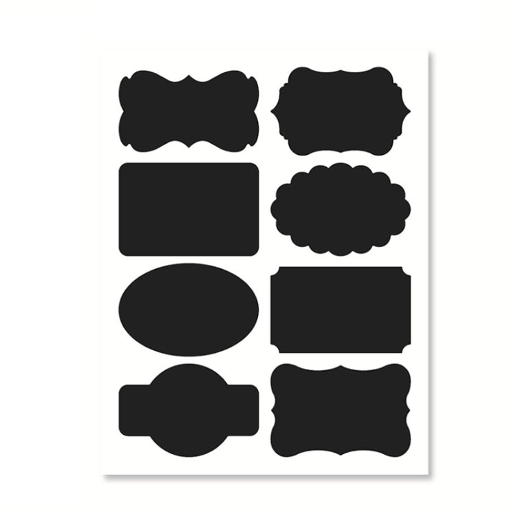 50 Sets Erasable Waterproof Removable Bottle Can PVC Blackboard Sticker