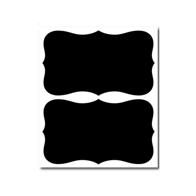 50 Sets Erasable Waterproof Removable Bottle Can PVC Blackboard Sticker