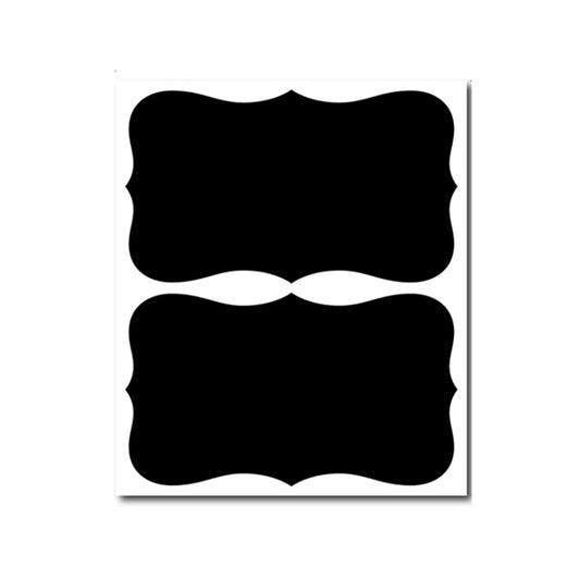 50 Sets Erasable Waterproof Removable Bottle Can PVC Blackboard Sticker