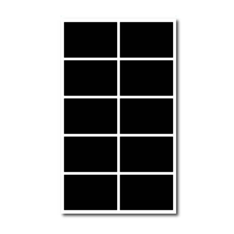 50 Sets Erasable Waterproof Removable Bottle Can PVC Blackboard Sticker