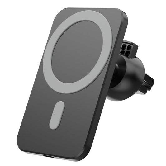 N16 10W Car Air Outlet + Suction Cup Magsafe Magnetic Wireless Charger Mobile Phone Holder For IPhone 12 Series