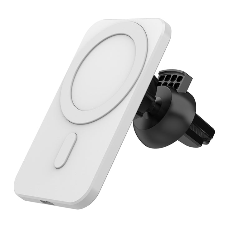 N16 10W Car Air Outlet + Suction Cup Magsafe Magnetic Wireless Charger Mobile Phone Holder For IPhone 12 Series