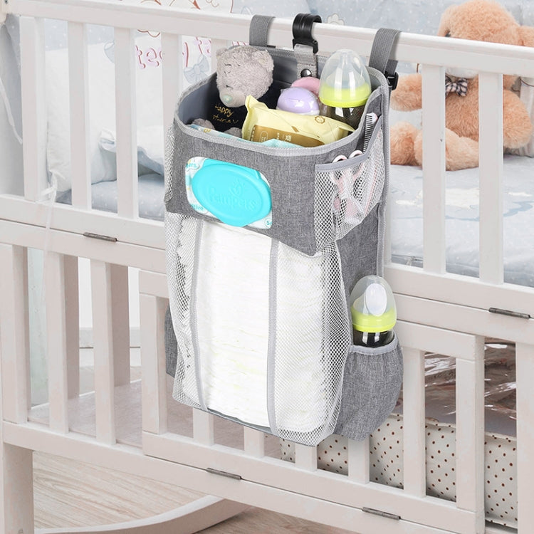 Baby Crib Hanging Bag Multifunctional Detachable Bed Diaper Toy Storage Bag