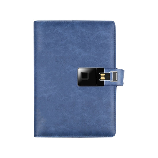A5 Multi-Function Fingerprint Unlocking Notebook Can Record 10 Fingerprints, Fingerprint Lock + 16G U Disk, Only With Fingerprint Lock