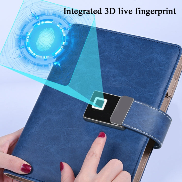A5 Multi-Function Fingerprint Unlocking Notebook Can Record 10 Fingerprints