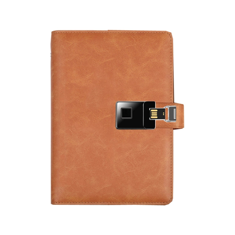 A5 Multi-Function Fingerprint Unlocking Notebook Can Record 10 Fingerprints, Fingerprint Lock + 16G U Disk, Only With Fingerprint Lock