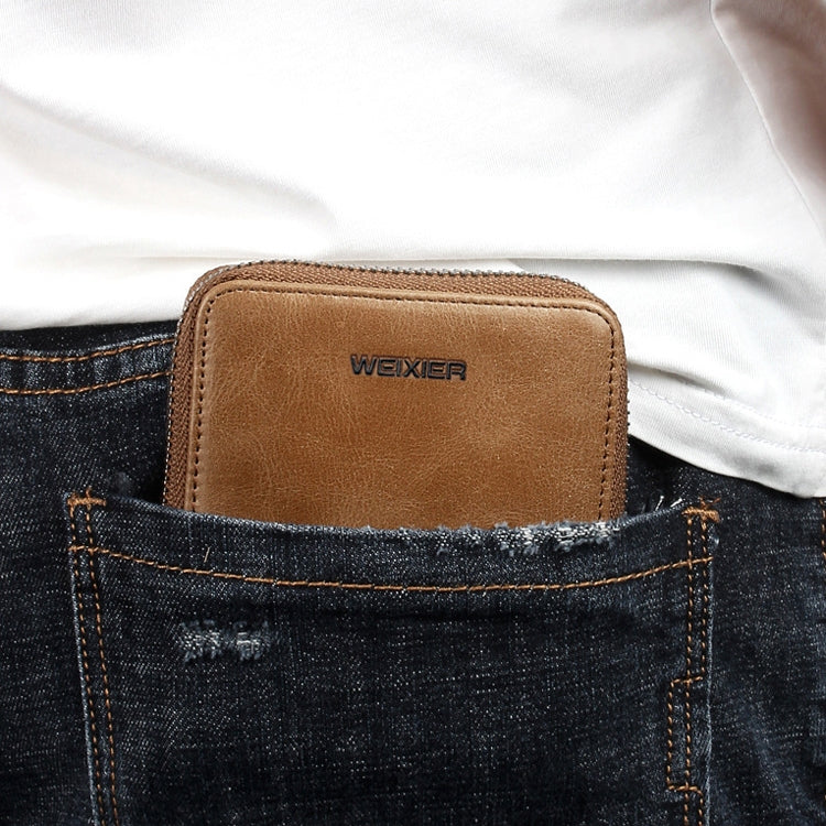 WEIXIER W98 Men Hand Take Short Wallet Zipper Bag